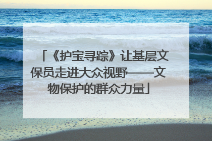 《护宝寻踪》让基层文保员走进大众视野——文物保护的群众力量