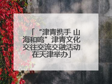 “津青携手 山海和鸣”津青文化交往交流交融活动在天津举办
