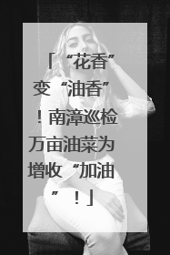 “花香”变“油香”！南漳巡检万亩油菜为增收“加油”！