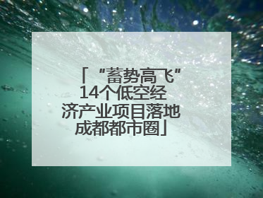 “蓄势高飞” 14个低空经济产业项目落地成都都市圈