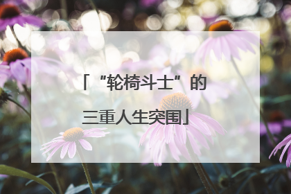 “轮椅斗士”的三重人生突围