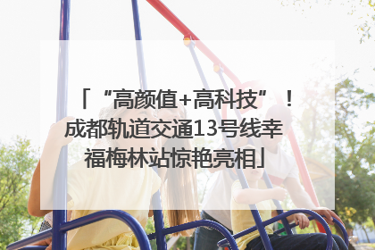 “高颜值+高科技”！成都轨道交通13号线幸福梅林站惊艳亮相