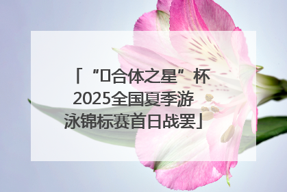 “﻿合体之星”杯2025全国夏季游泳锦标赛首日战罢