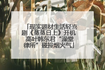 现实题材生活轻喜剧《蒸蒸日上》开机 高叶韩东君“澡堂律所”碰撞烟火气