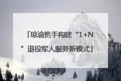 琼渝携手构建“1+N”退役军人服务新模式