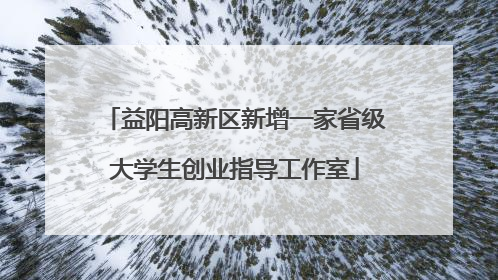 益阳高新区新增一家省级大学生创业指导工作室