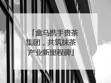 盒马携手贵茶集团，共筑抹茶产业新里程碑