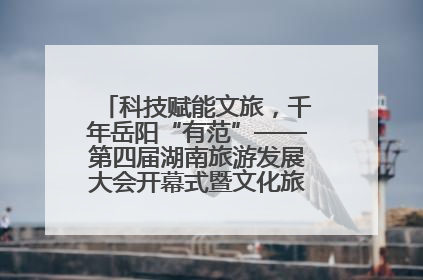 科技赋能文旅，千年岳阳“有范”——第四届湖南旅游发展大会开幕式暨文化旅游推介会侧记
