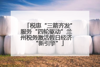 税惠“三箭齐发”服务“四轮驱动”兰州税务激活假日经济“新引擎”