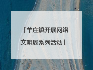 羊庄镇开展网络文明周系列活动
