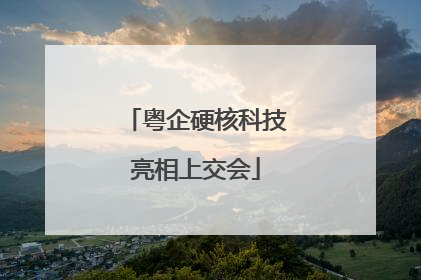 粤企硬核科技亮相上交会