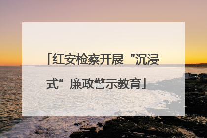 红安检察开展“沉浸式”廉政警示教育