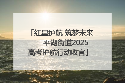 红星护航 筑梦未来——平湖街道2025高考护航行动收官