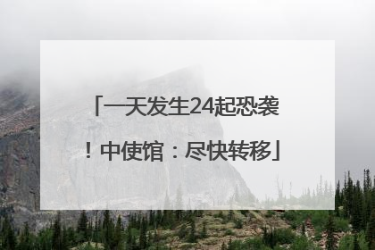 一天发生24起恐袭！中使馆：尽快转移