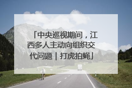 中央巡视期间，江西多人主动向组织交代问题｜打虎拍蝇