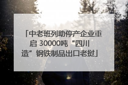 中老班列助停产企业重启 30000吨“四川造”钢铁制品出口老挝