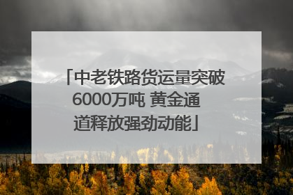 中老铁路货运量突破6000万吨 黄金通道释放强劲动能