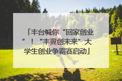 丰台喊你“回家创业”！“丰翼创未来”大学生创业争霸赛启动