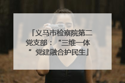 义马市检察院第二党支部：“三维一体”党建融合护民生