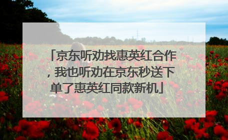 京东听劝找惠英红合作，我也听劝在京东秒送下单了惠英红同款新机