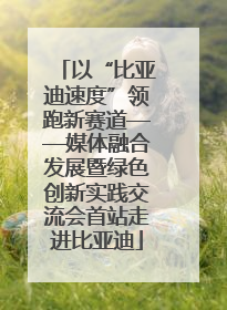 以“比亚迪速度”领跑新赛道——媒体融合发展暨绿色创新实践交流会首站走进比亚迪