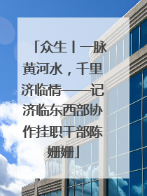 众生丨一脉黄河水，千里济临情——记济临东西部协作挂职干部陈姗姗