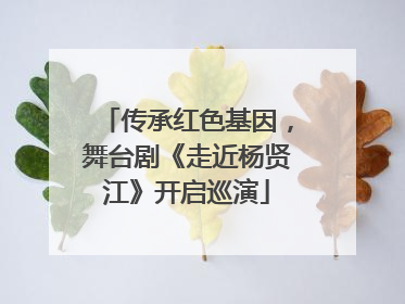 传承红色基因，舞台剧《走近杨贤江》开启巡演