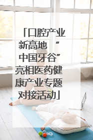 口腔产业新高地 “中国牙谷”亮相医药健康产业专题对接活动