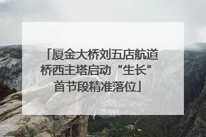 厦金大桥刘五店航道桥西主塔启动“生长” 首节段精准落位