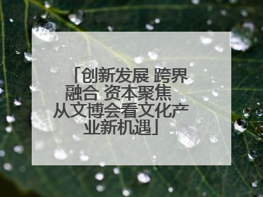 创新发展 跨界融合 资本聚焦 从文博会看文化产业新机遇