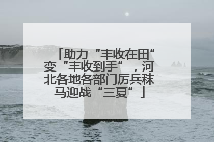 助力“丰收在田”变“丰收到手”，河北各地各部门厉兵秣马迎战“三夏”