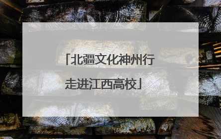 北疆文化神州行走进江西高校