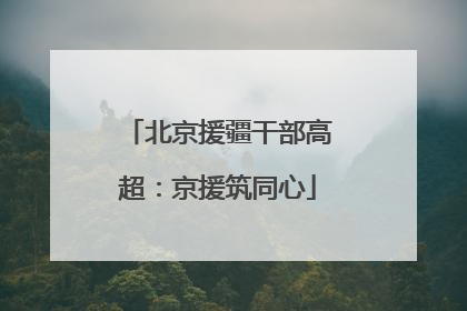 北京援疆干部高超：京援筑同心