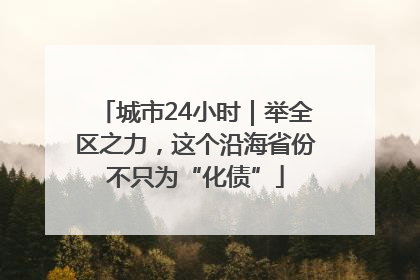城市24小时｜举全区之力，这个沿海省份不只为“化债”