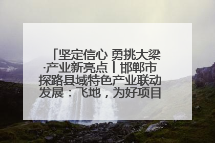 坚定信心 勇挑大梁·产业新亮点丨邯郸市探路县域特色产业联动发展：飞地，为好项目跨域安个家