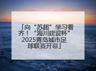 向“苏超”学习看齐！“海川建设杯”2025青岛城市足球联赛开幕