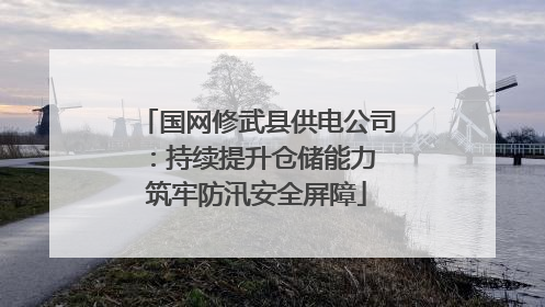 国网修武县供电公司：持续提升仓储能力 筑牢防汛安全屏障