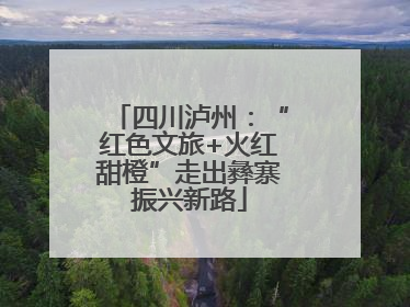 四川泸州：“红色文旅+火红甜橙”走出彝寨振兴新路
