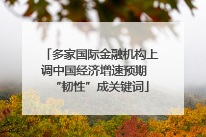 多家国际金融机构上调中国经济增速预期 “韧性”成关键词