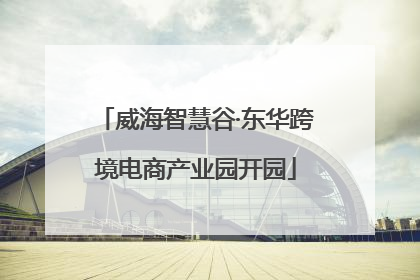 威海智慧谷·东华跨境电商产业园开园