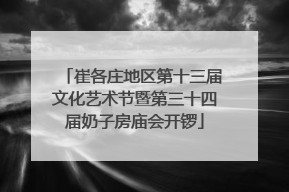 崔各庄地区第十三届文化艺术节暨第三十四届奶子房庙会开锣