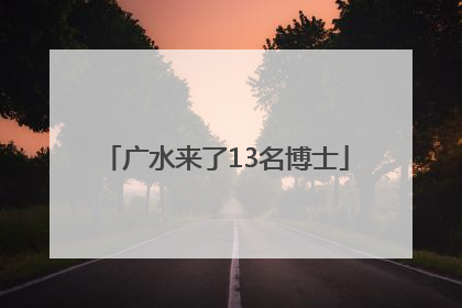 广水来了13名博士