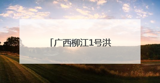 广西柳江1号洪峰过境柳州 辖区船舶已全部停航