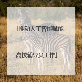 推动人工智能赋能高校辅导员工作