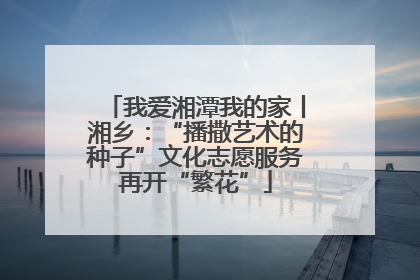 我爱湘潭我的家丨湘乡：“播撒艺术的种子”文化志愿服务再开“繁花”