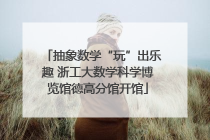 抽象数学“玩”出乐趣 浙工大数学科学博览馆德高分馆开馆