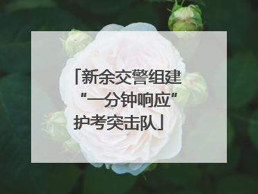 新余交警组建“一分钟响应”护考突击队