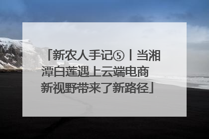 新农人手记⑤丨当湘潭白莲遇上云端电商 新视野带来了新路径