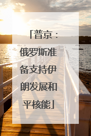 普京：俄罗斯准备支持伊朗发展和平核能