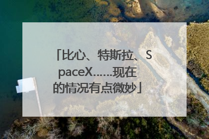 比心、特斯拉、SpaceX……现在的情况有点微妙